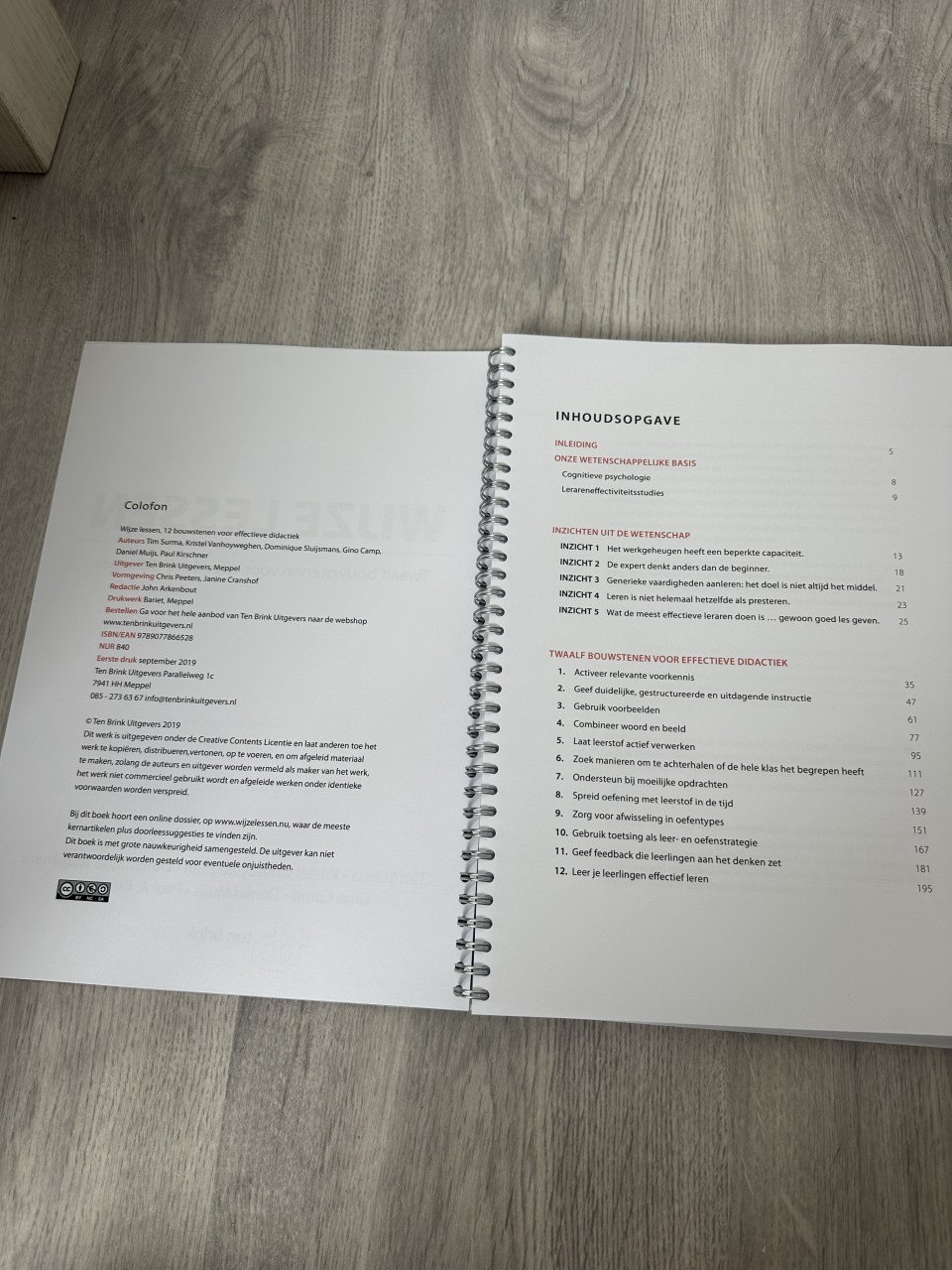 Wijze lessen; twaalf bouwstenen voor effectieve didactiek