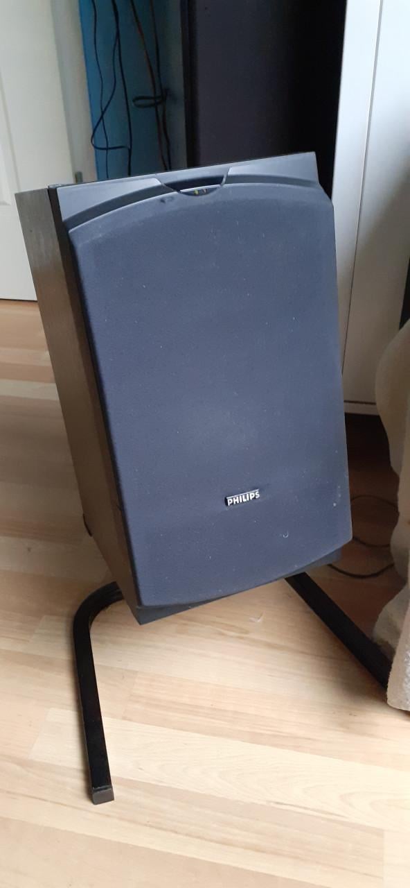 Stereo set philips versterker- boxen-stands- 5 cd wisselaar a-bediening