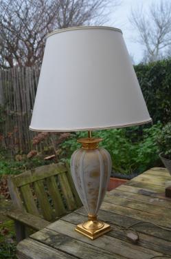 Mooie grote schemerlamp in prima staat!