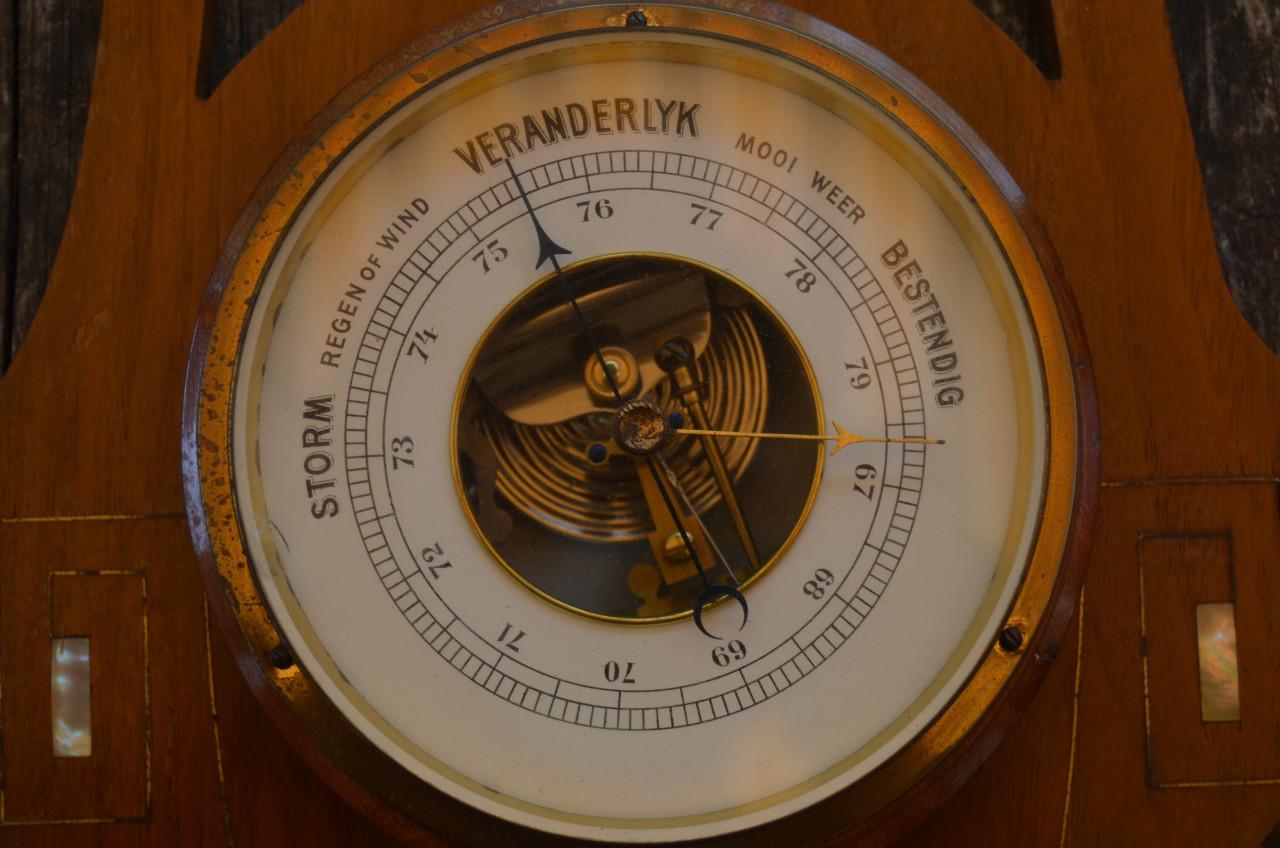 Zeer fraaie Art Deco barometer