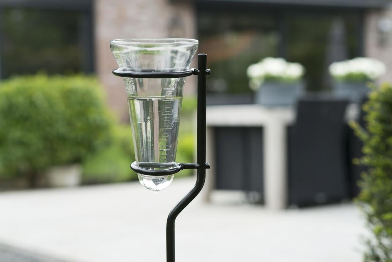 Glazen regenmeter voor in de tuin 130cm glas