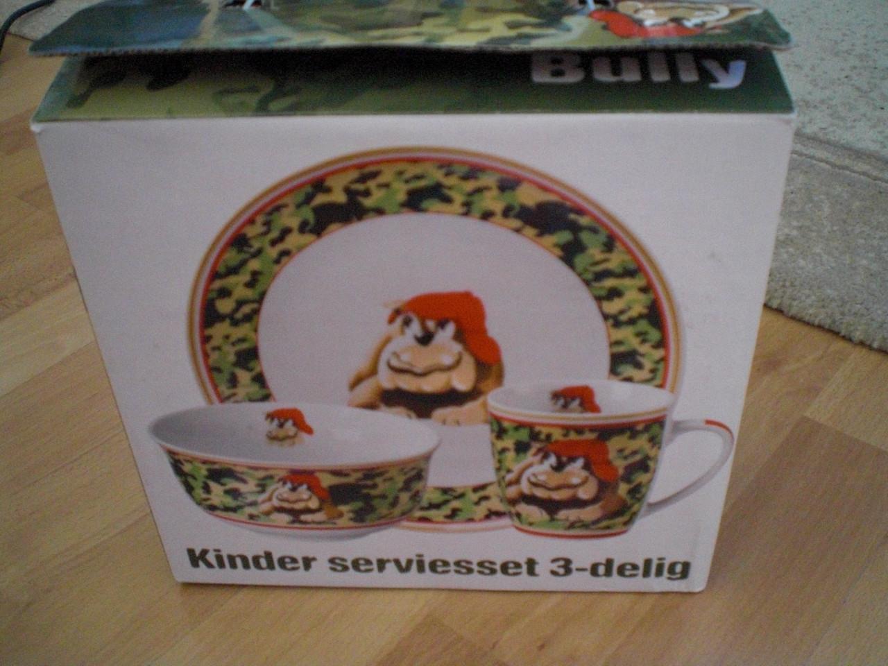 Kinderservies Bully nieuw in de doos