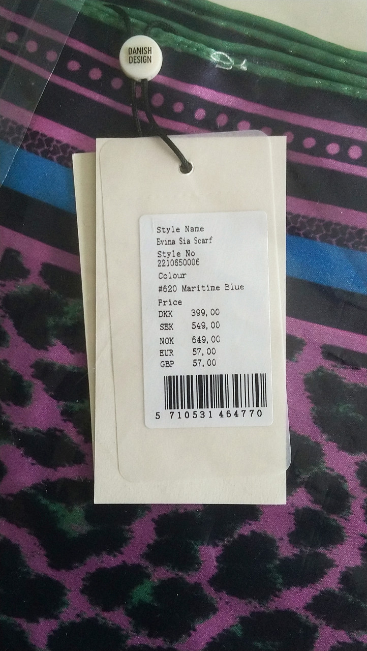 Becksöndergaard luipaard print shawl 100% zijde - NIEUW