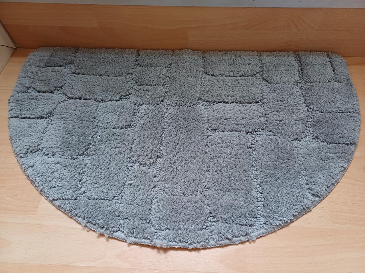 Grijze bad/deur/toilet MAT, zacht en absorberend + Geurstokjes CEDRE