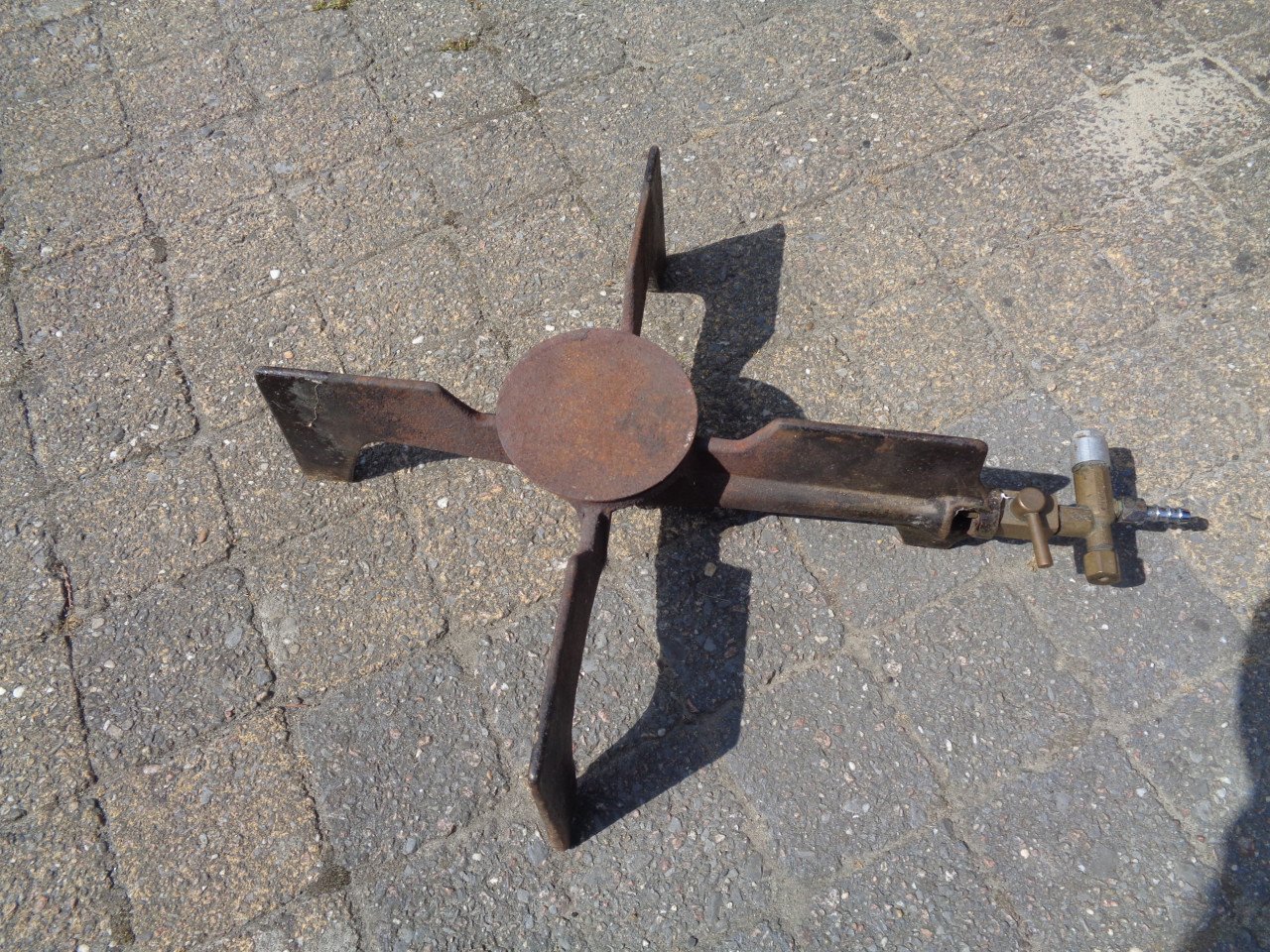 Gasbrander  butaan   en Camping gasfles.