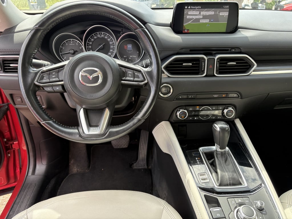 Mazda Cx-5 2.0 sag 165 skl luxury white leather trekhaak 360° camera