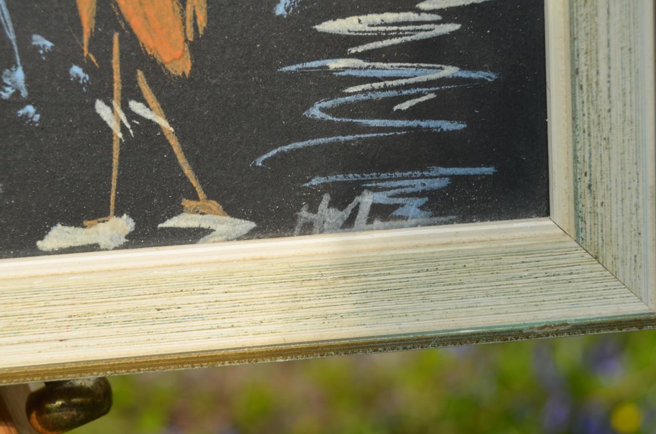 Afbeelding van een Afrikaans tafereeltje gesigneerd 'HM' (2)