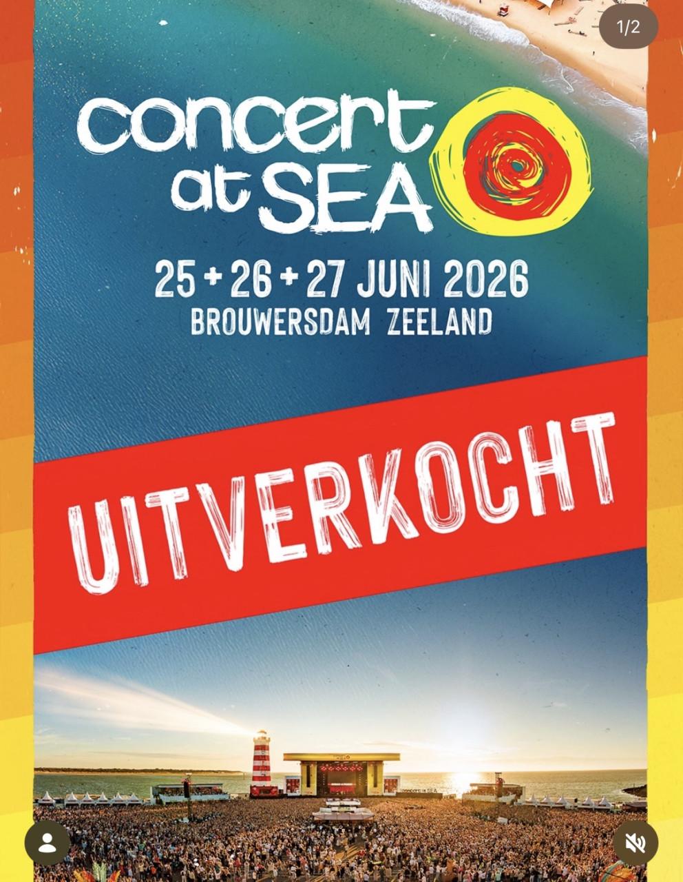 Concert At Sea kaarten gezocht zaterdag