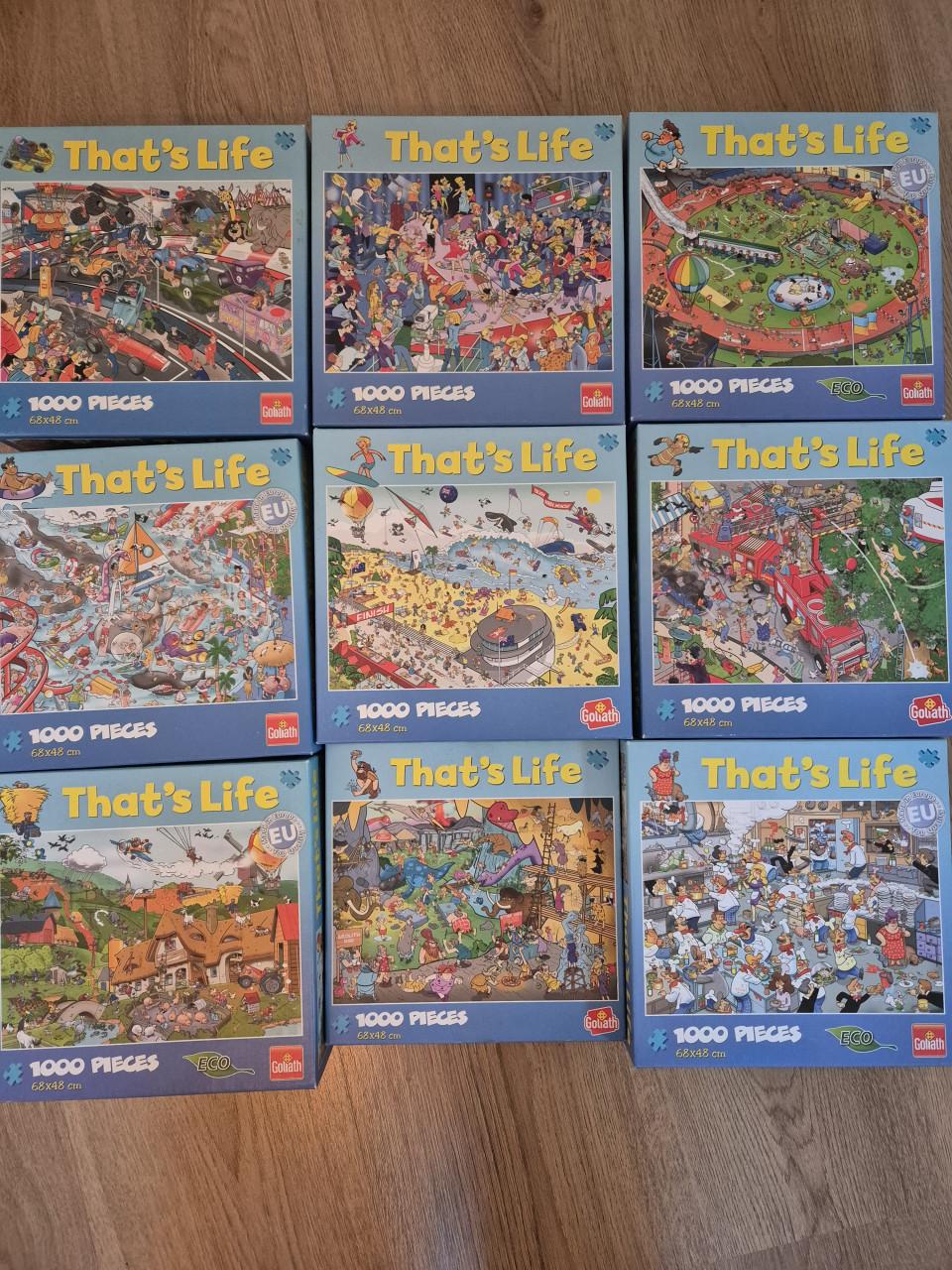 Jan van Haasteren en That's life puzzels 1000 stukjes