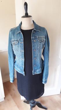 Basic spijkerjasje/jeans jacket maat 36/38 blauw Logg (H&M)