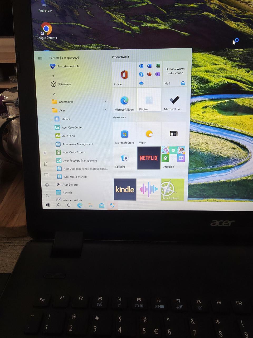 Te koop Acer laptop 500gb