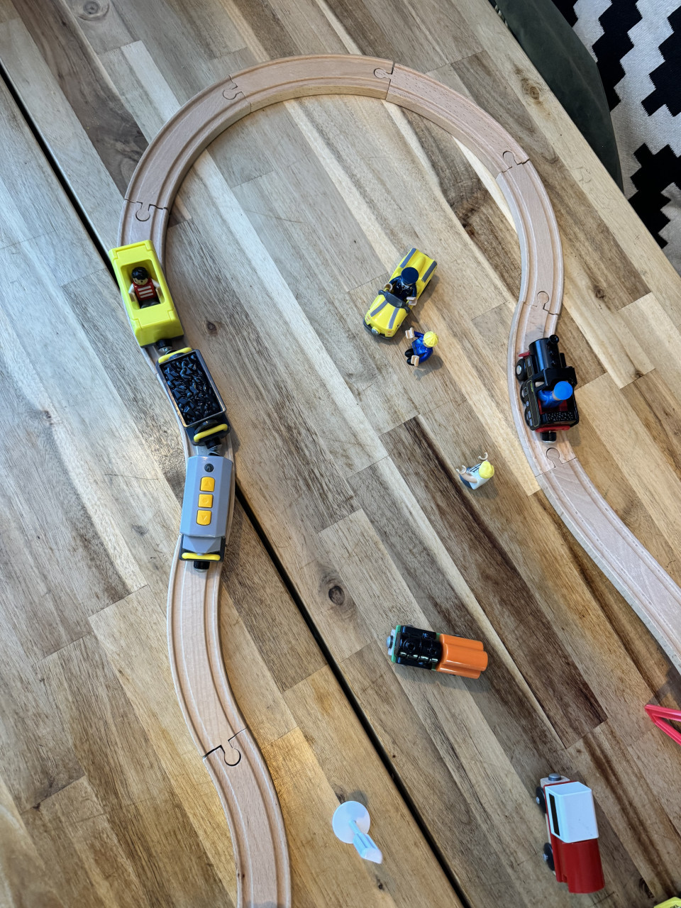 Houten treinbaan