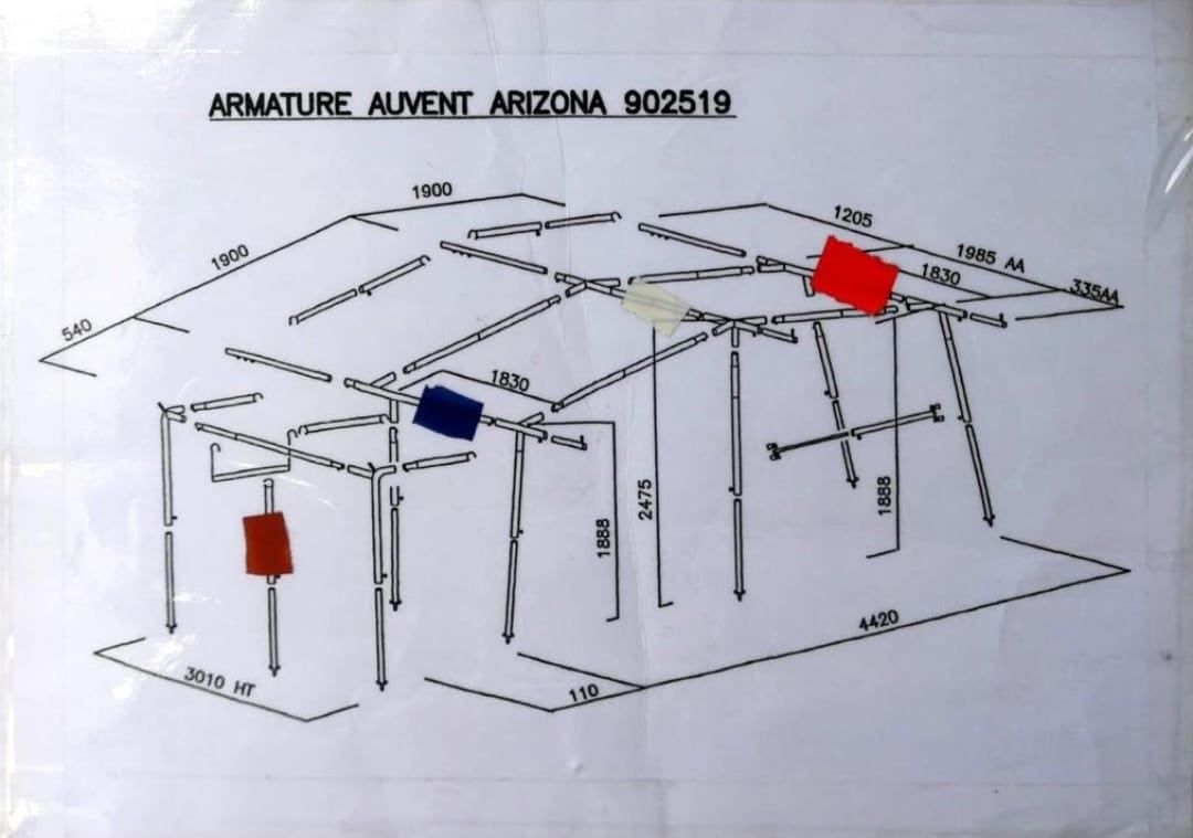 Jamet Arizona vouwwagen uit 2005 + extra meter voortent