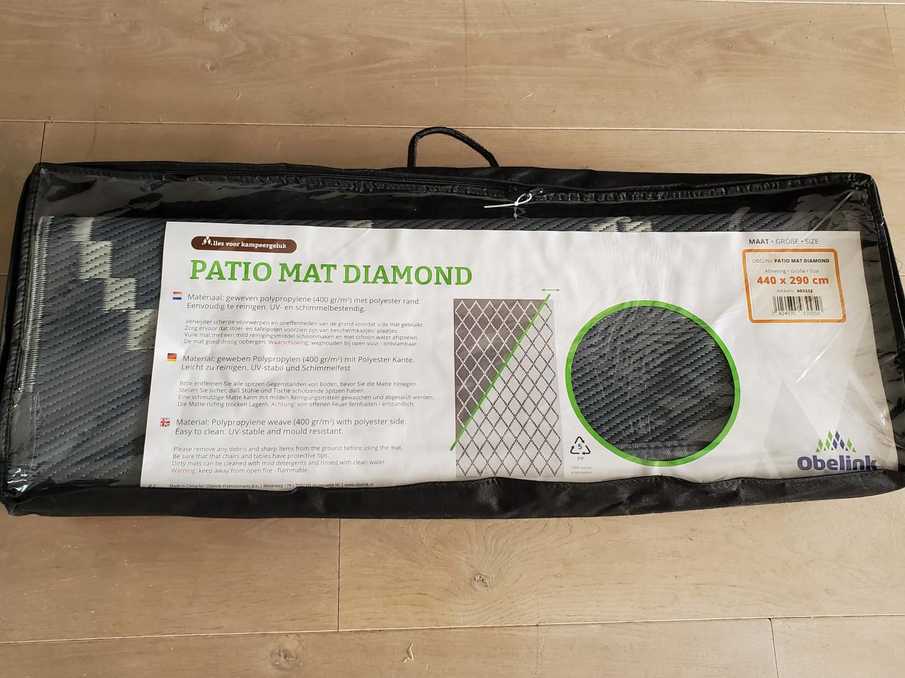 Gloednieuw tenttapijt/ patio mat