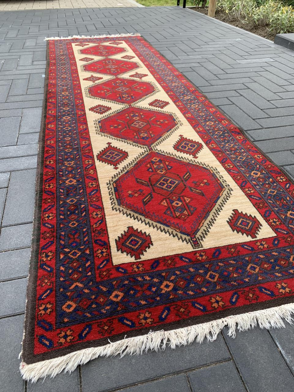 ✨Prachtige Sfeervolle Handgeknoopte Vintage Loper✨