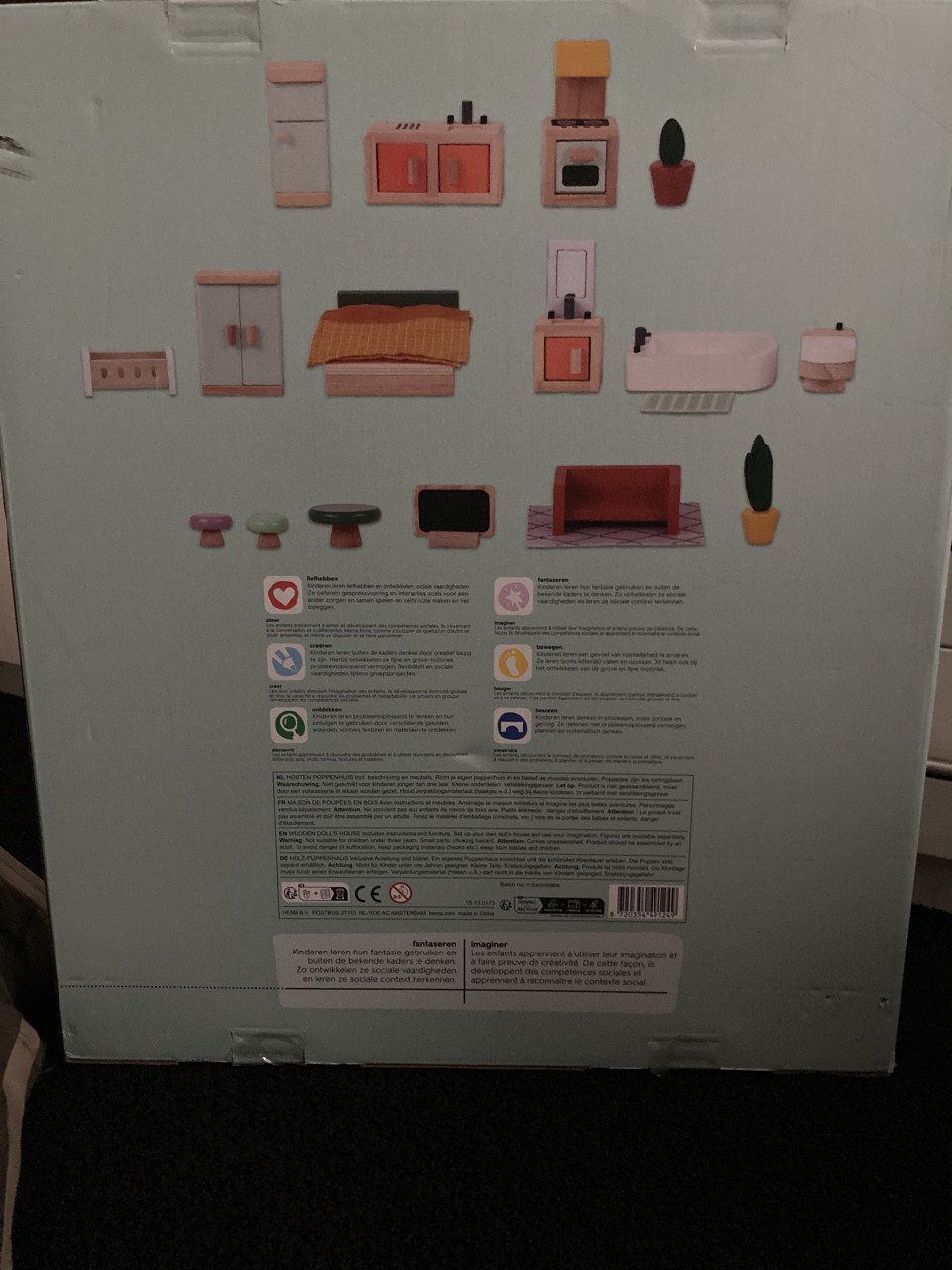 Houten poppenhuis