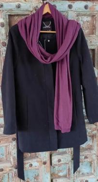 Nieuwe Zwarte dames duffelcoat mt xl JBL