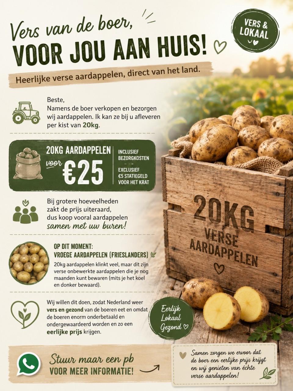 Bezorgen van aardappelen