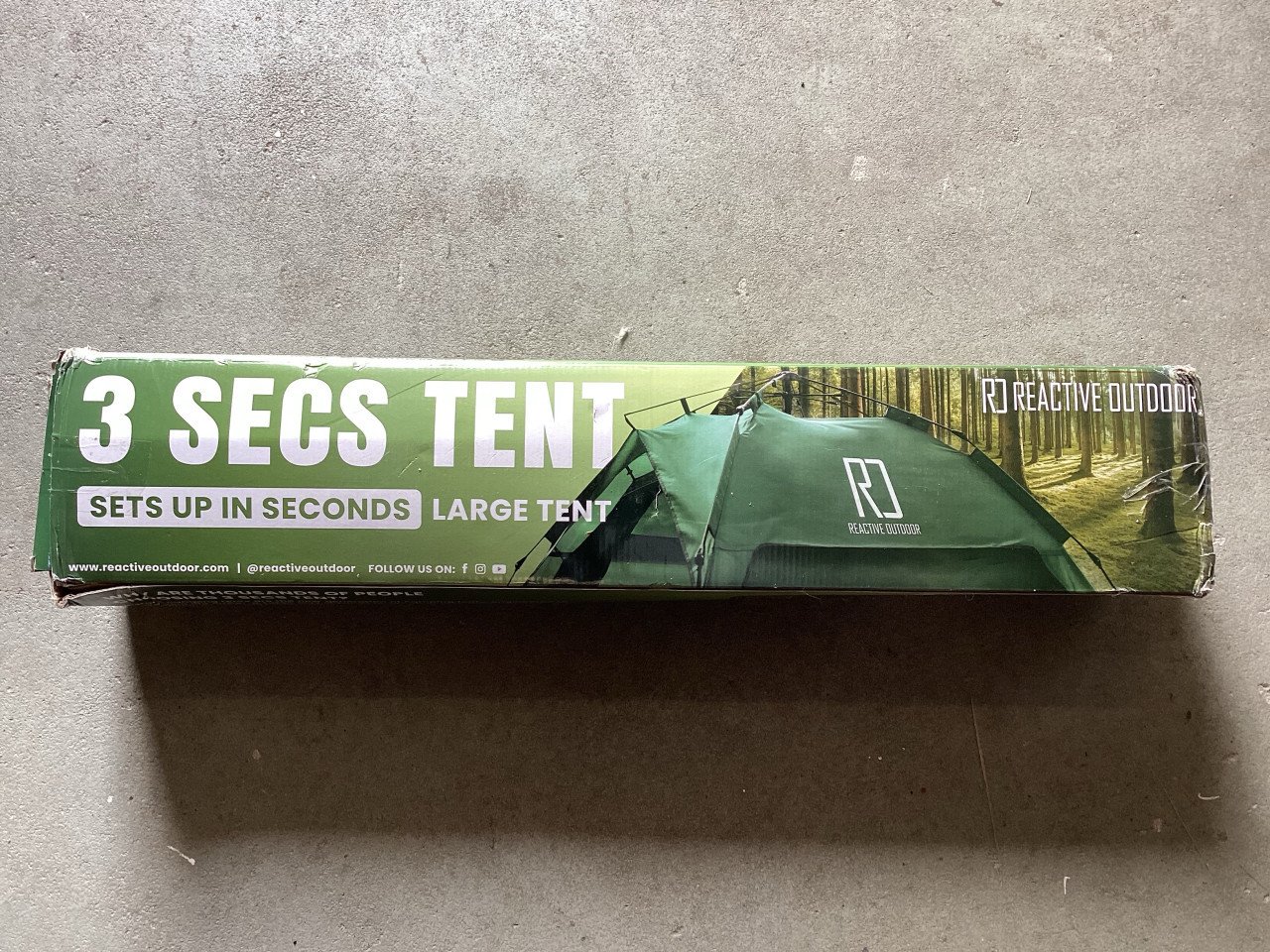 Nieuwe 3 seconden tent