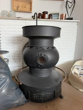 Gietijzeren voorzetkachel