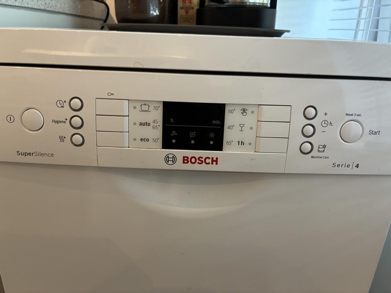 Vaatwasser Bosch serie 4, Super Silence. 45x58x85  Wit Vrijstaand