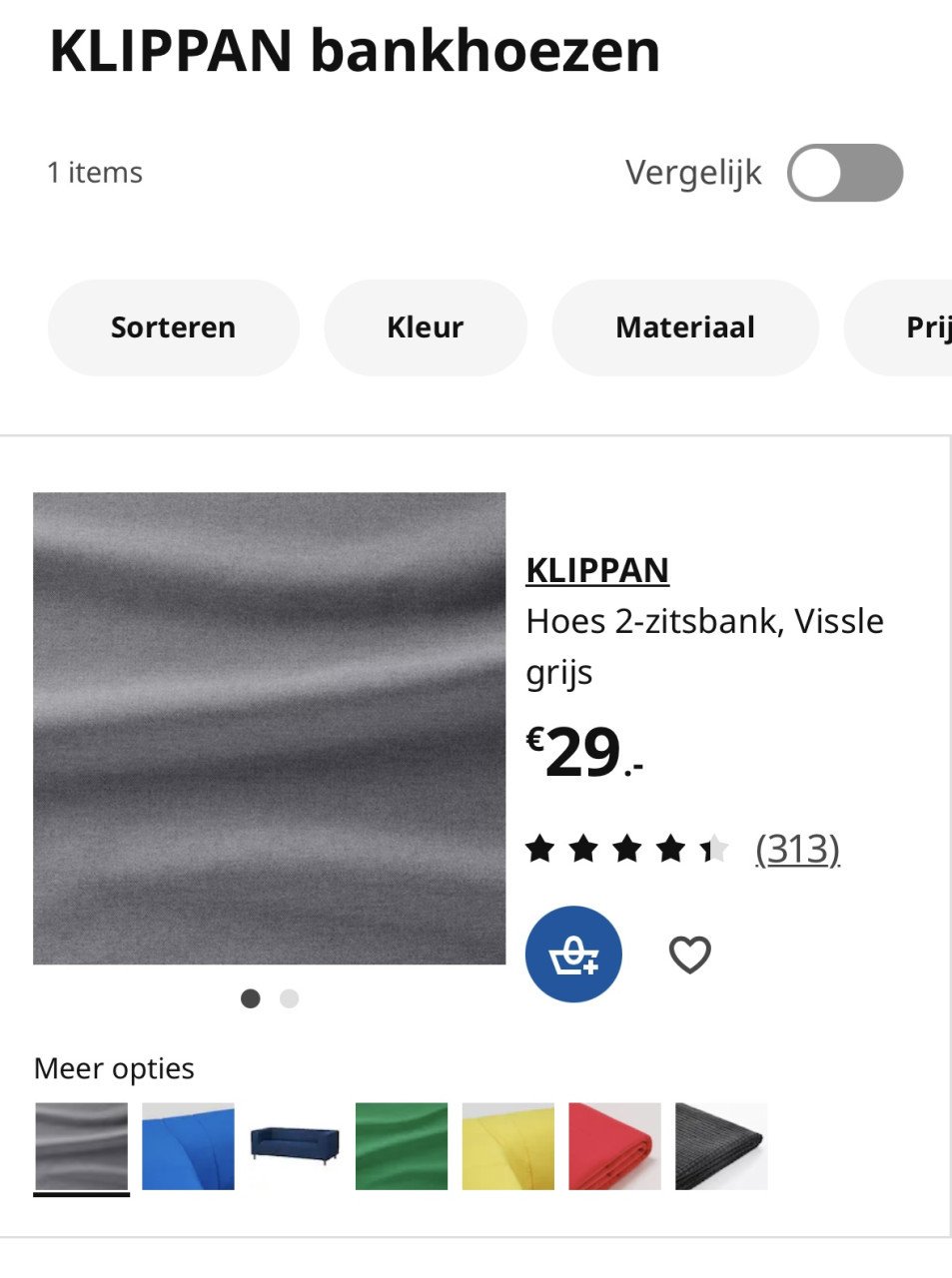 2-zitsbank Ikea Klippan