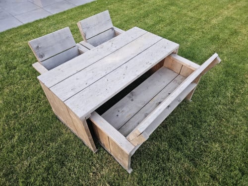 Kindertuinset van  steigerhout