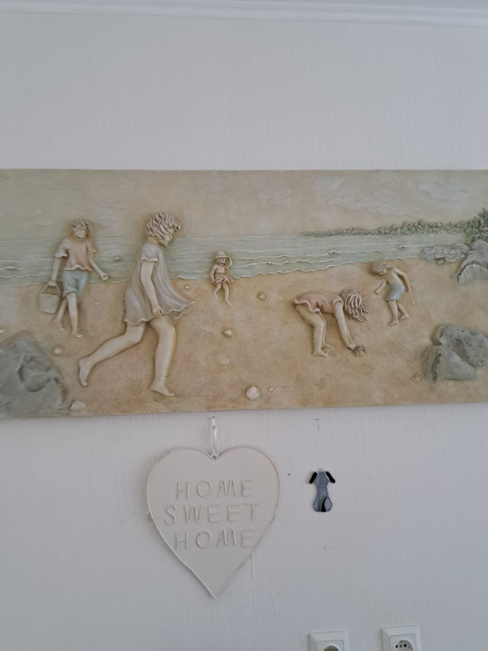 Decoratie  kinderen op strand 3D