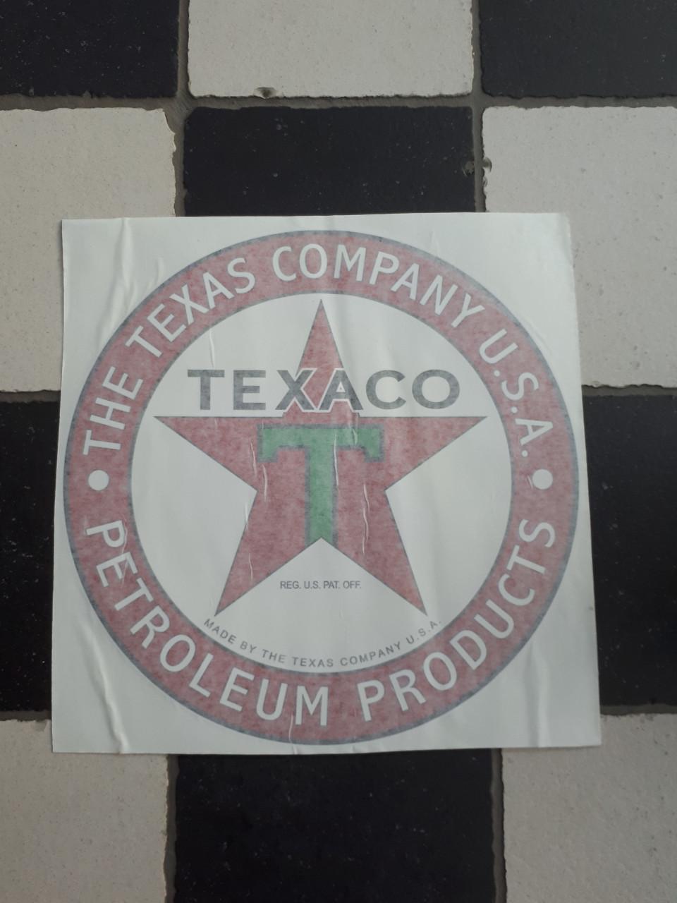 Texaco sticker