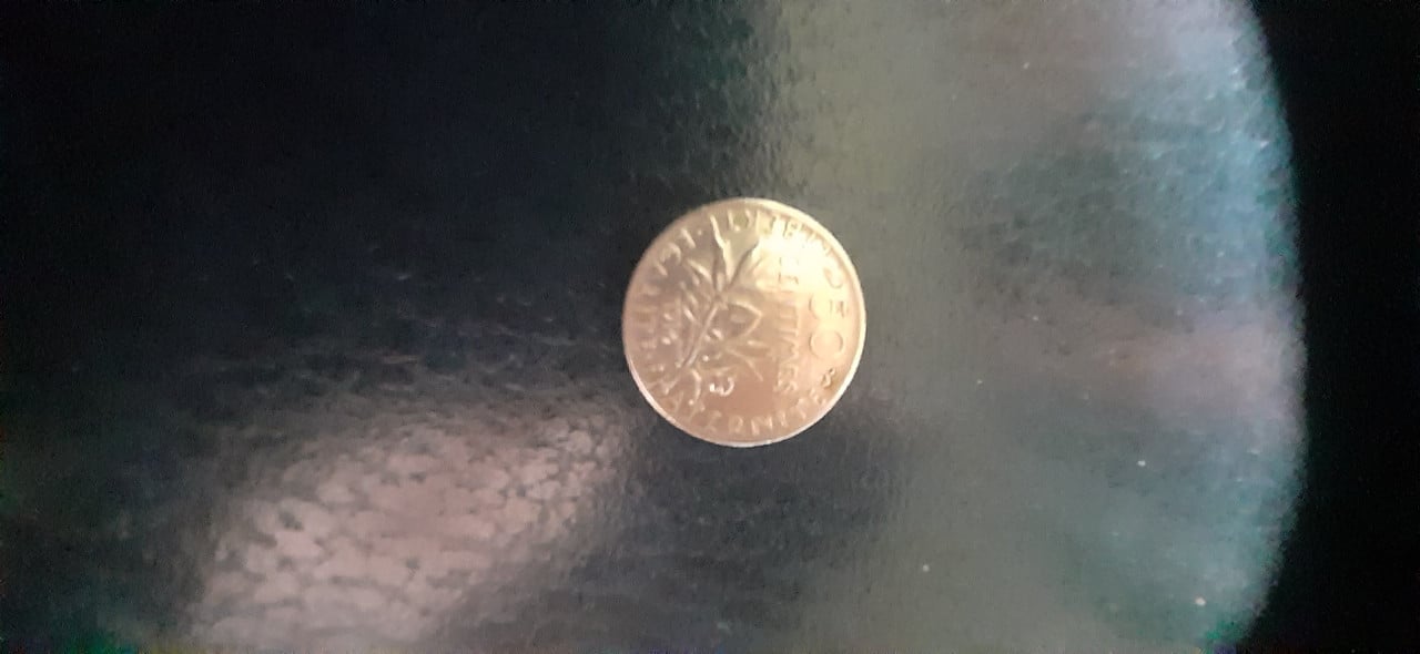 Zilveren centimes france