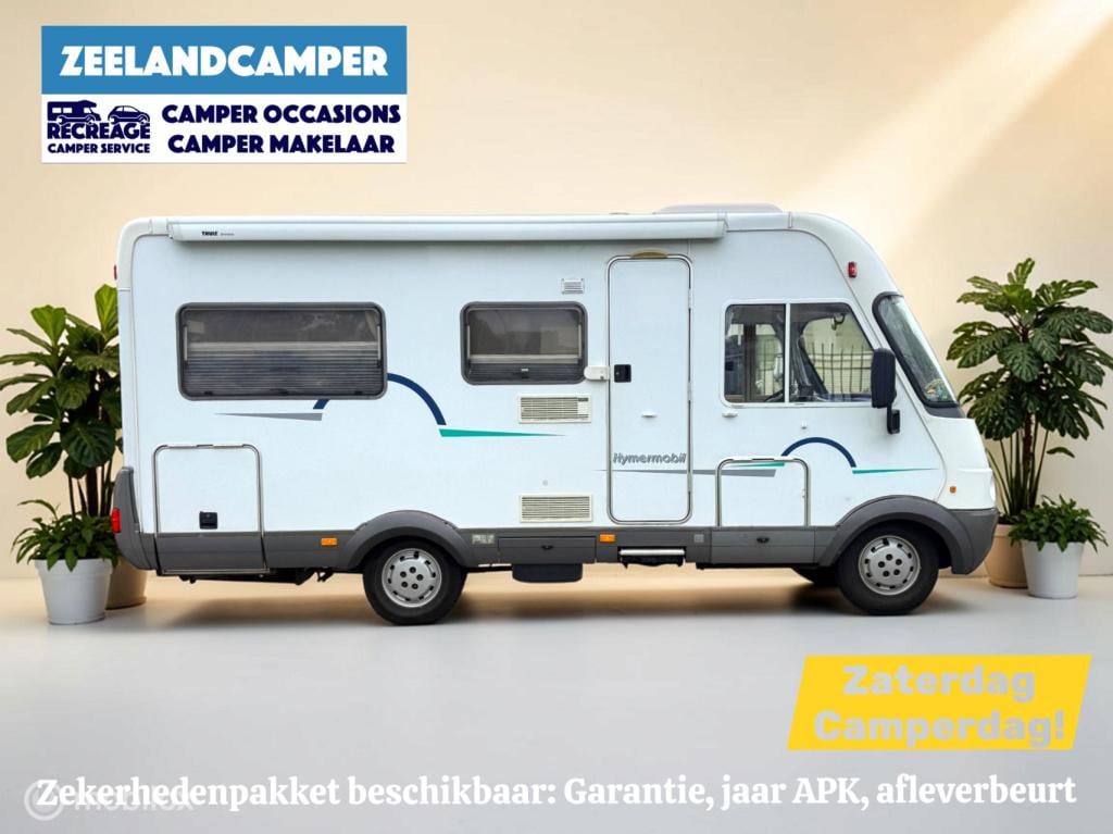 Hymer Onbekend b574 – ruime integraalcamper met vast bed én riant hefbed