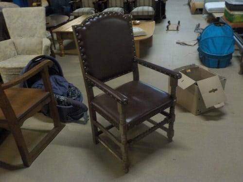 Zeer mooie kwaliteit leren fauteuil in zeer goede staat