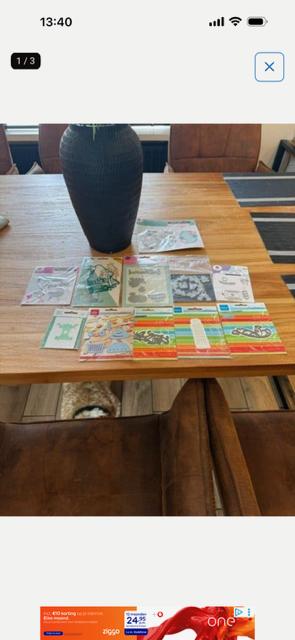 Ongeveer 39 snijmallen te koop