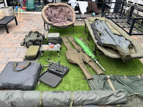 Compleet karper set zo goed als nieuw, nash, shimano, Trakker,