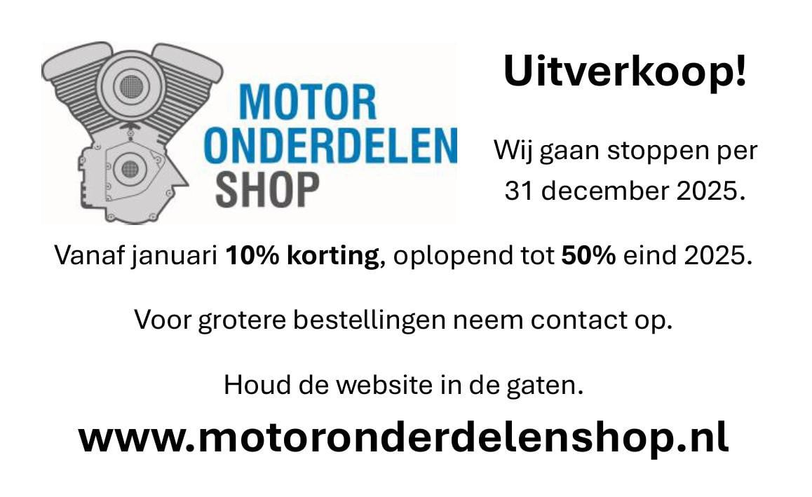 Uitverkoop bij motoronderdelenshop.nl
