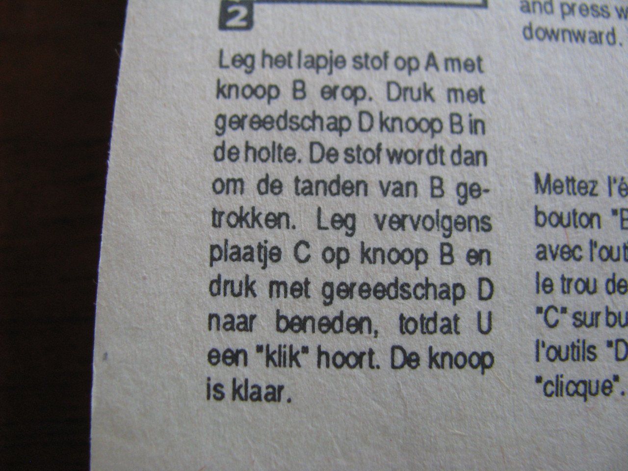 Knopen en Ritsen.