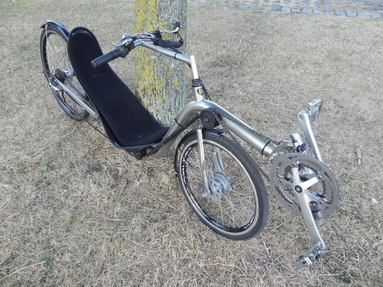 Te koop RVS Zephyr lowracer ligfiets