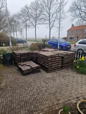 Rood gebakken klinkers