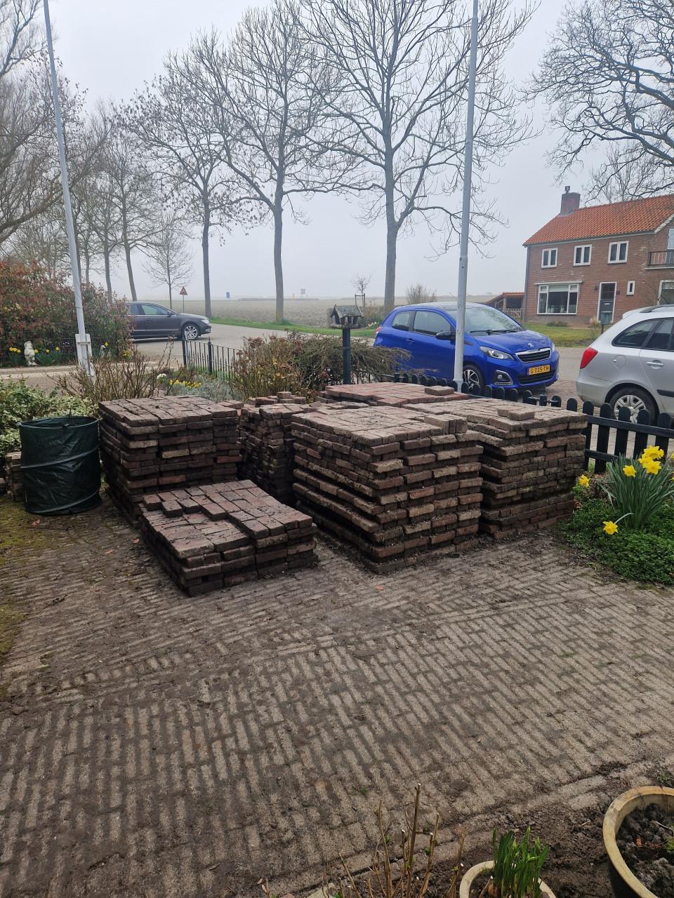 Rood gebakken klinkers