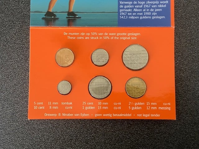 Nederland mini muntset 2001.