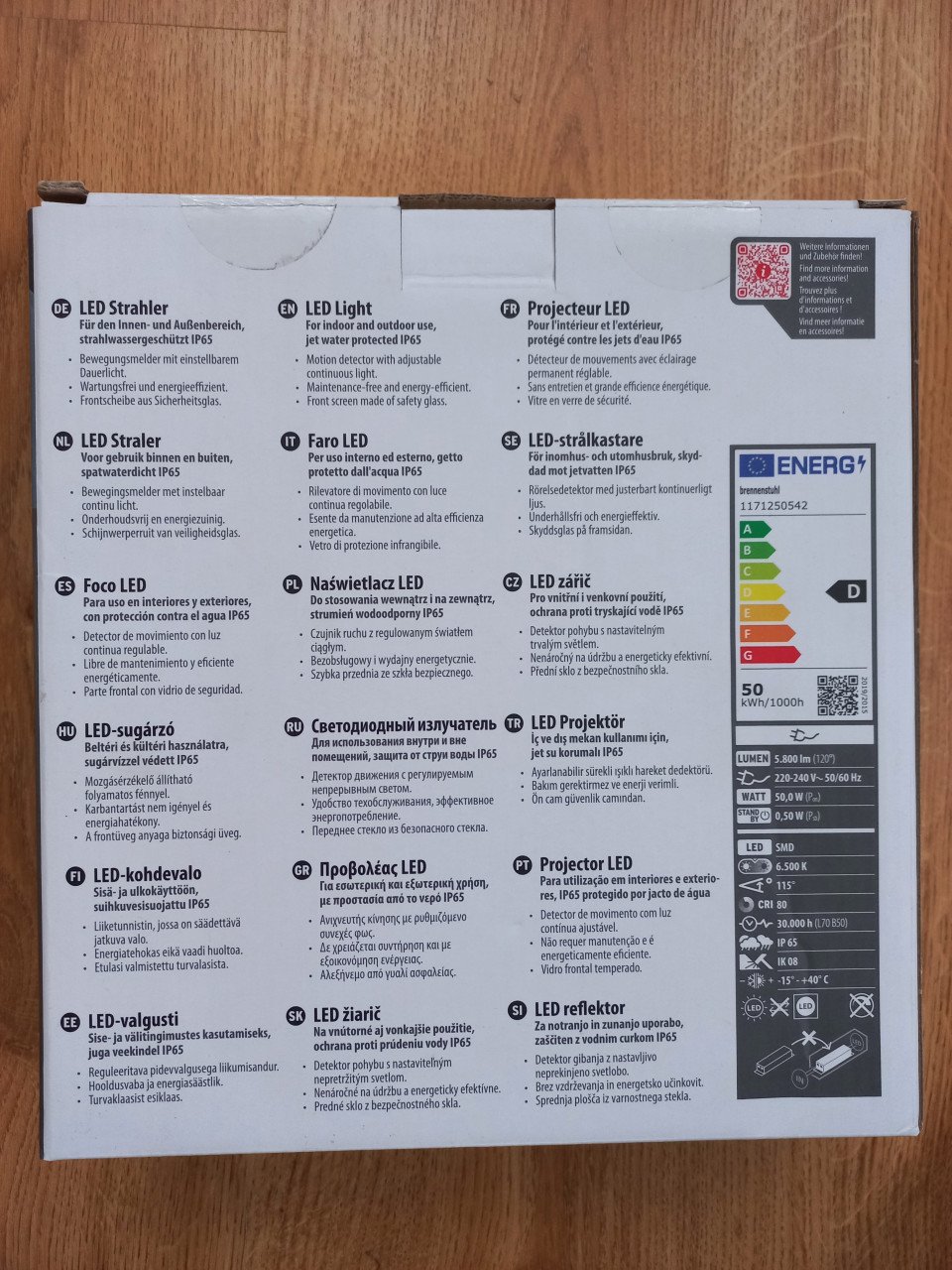 Nieuwe Brennenstuhl led straler met bewegingsmelder 5800 lm