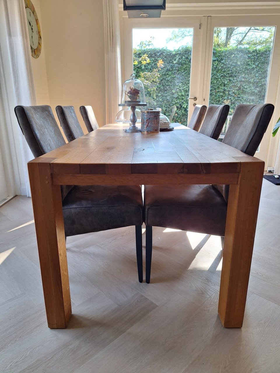 Eetkamertafel,  240*90, stoelen optioneel