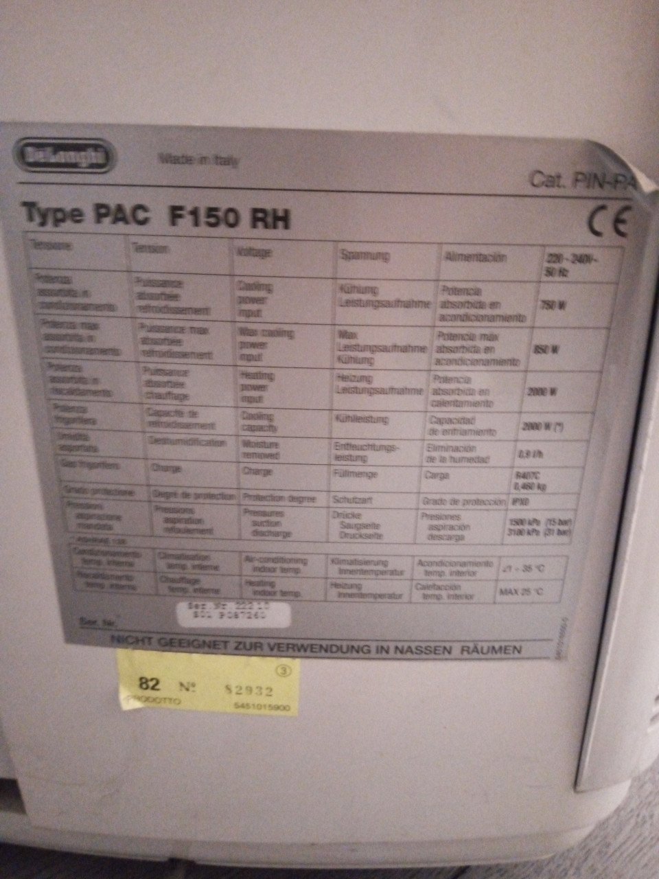 Te koop mobile airco €50,-