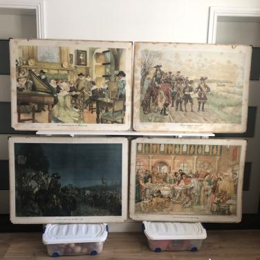 Diverse oude wandplaten / schoolplaten 10 euro p.s.