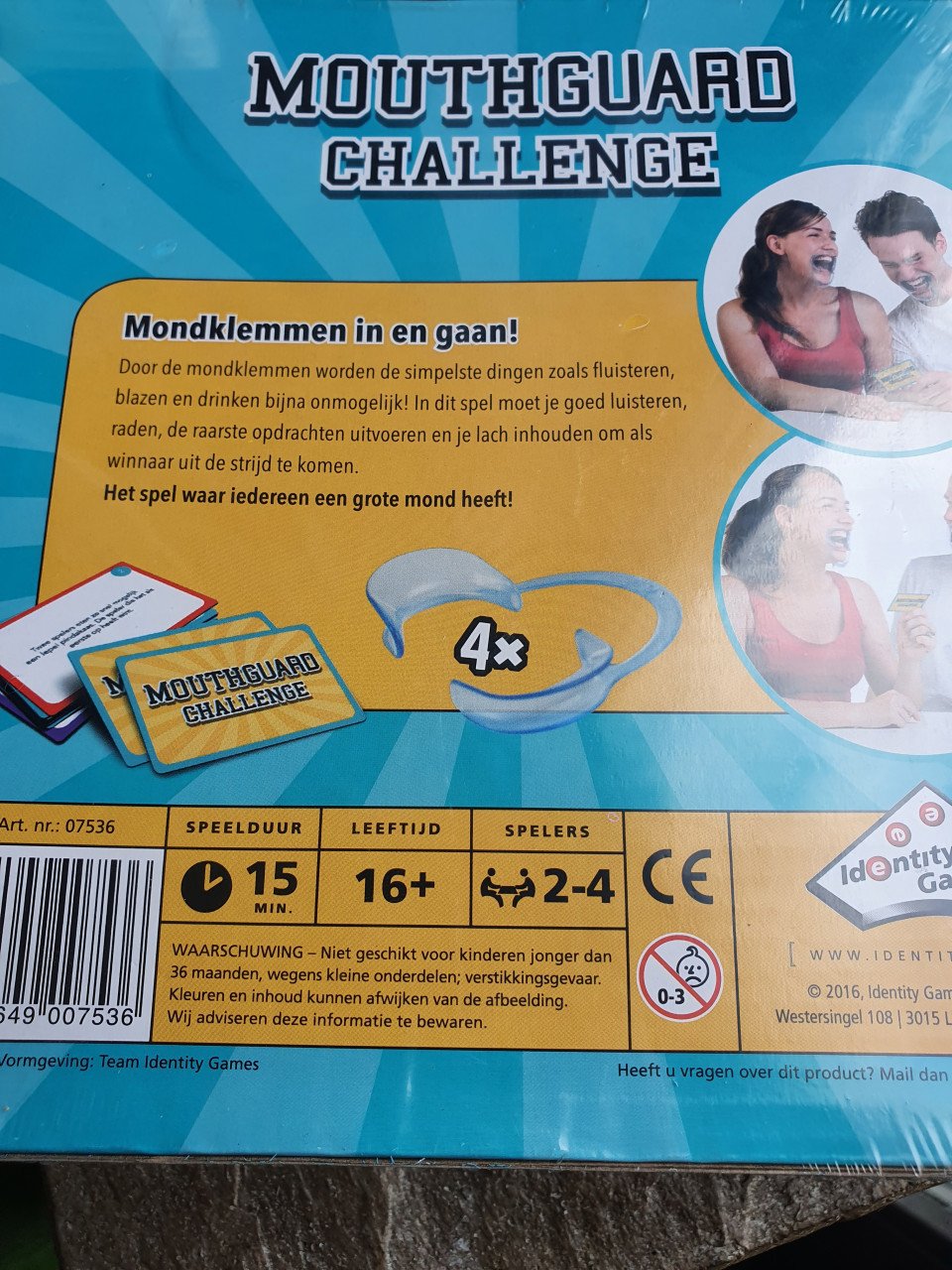 Nog nieuw leuk grappig gezelschapsspel Mouthguard Challenge aangeboden..