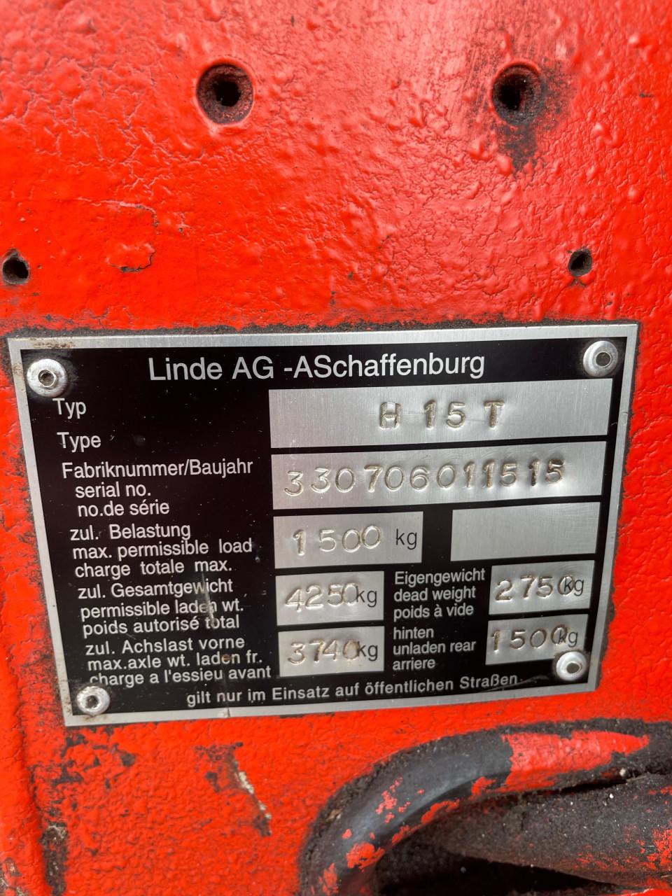 Linde Heftruck 1,5 ton