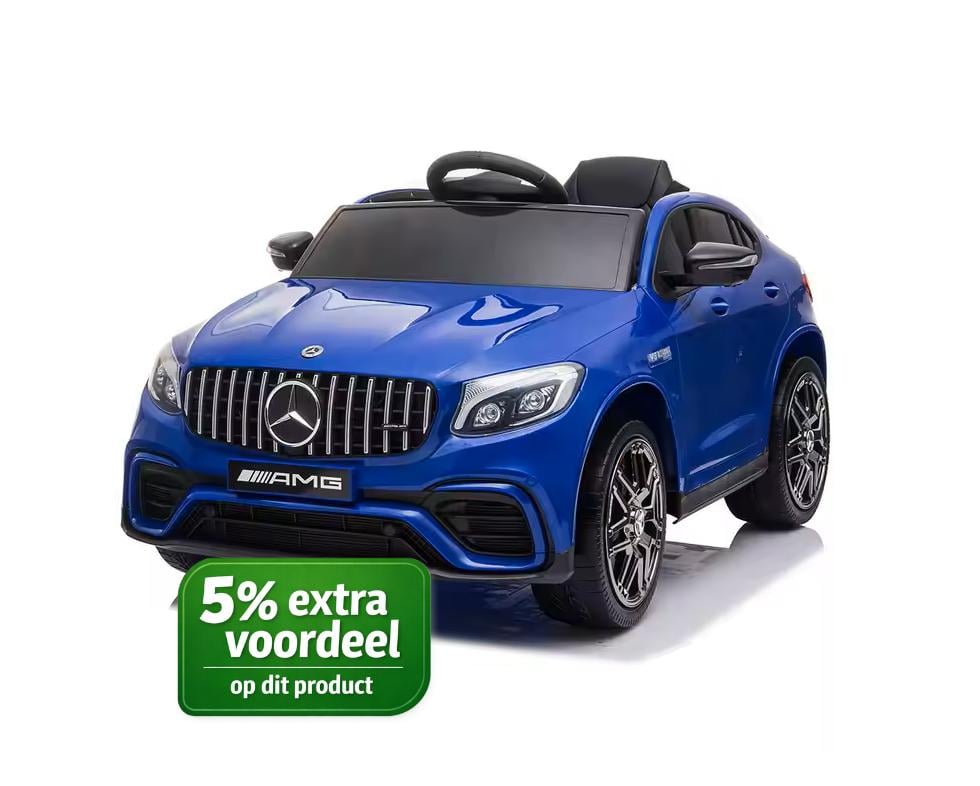 Elektrische Kinderauto 12V–Mercedes-Benz GLC 63S AMG | Blauw