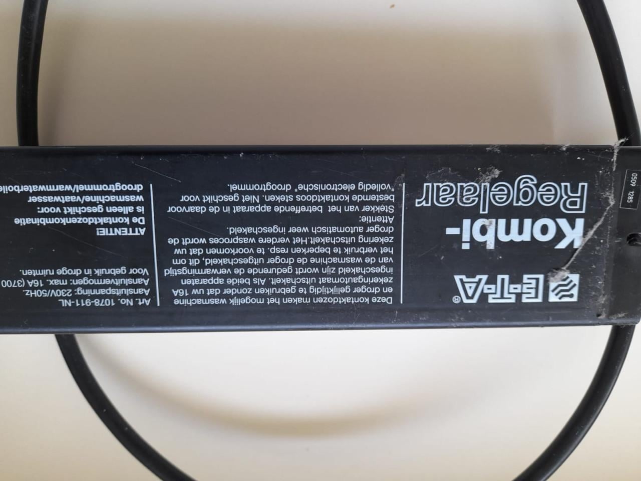 E-T-A Kombi-Regelaar 1078-911-NL (wassen+drogen tegelijk)
