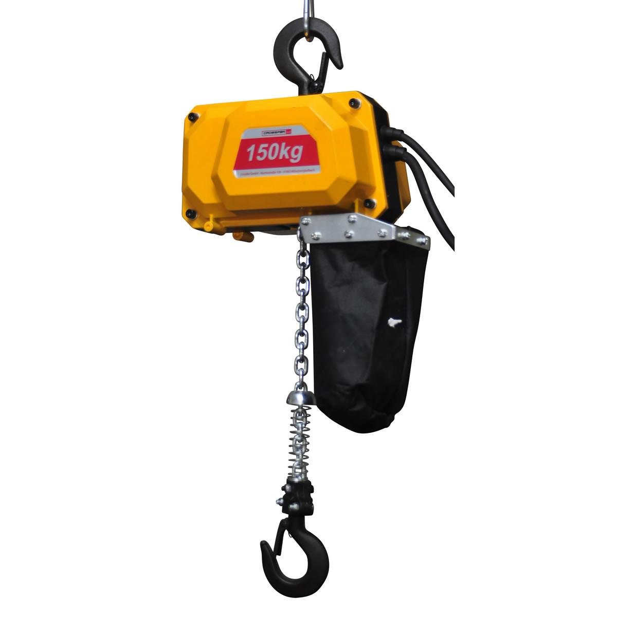 Elektrische kettingtakel, hijstakel, bouwtakel, lier, kraan 150kg