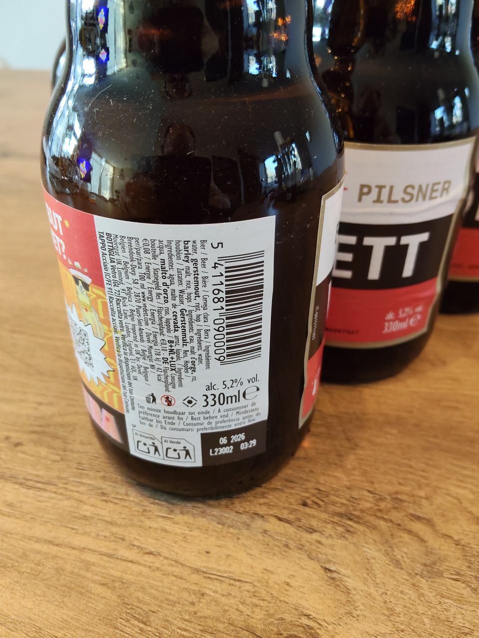 10 flesjes Vedett Extra Pilsner bier